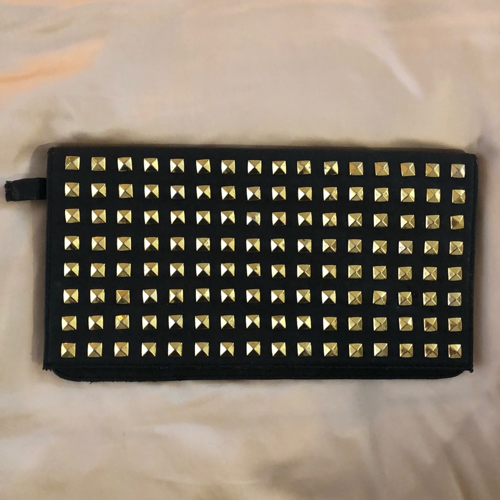 Pyramid Studded Clutch Bag